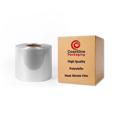 Coastline Packaging 14'' 60 Gauge 4375 Feet Center Fold Polyolefin Heat Shrink Fi