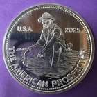 1 oz Silver Round ~ 2025 Revived Engelhard The American Prospector