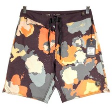 ROARK Passage Vistoso Board Shorts Swim Trunks Camo Print Multicolor Mens