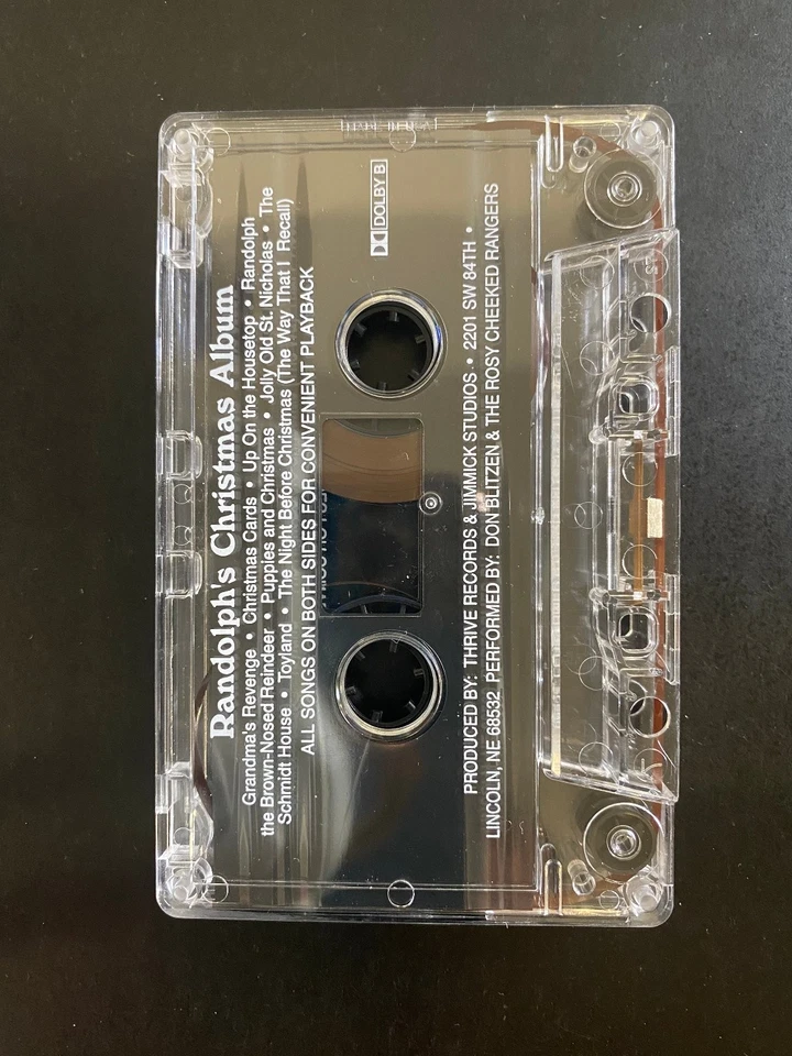 Randolph the Brown-Nosed Reindeer Christmas Album Cassette Don Blitzen RARE! Foto 4 de 4