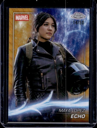 2025 Topps Chrome Marvel Studios Echo Gold Wave Refractor #/50