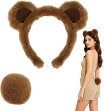2PCS Bear Costume Accessories - Unisex for Halloween, Cosplay  Book Day