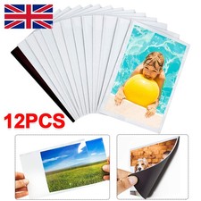 PACK OF 12 magnetic photo fridge display frame picture pockets clear 4x6"