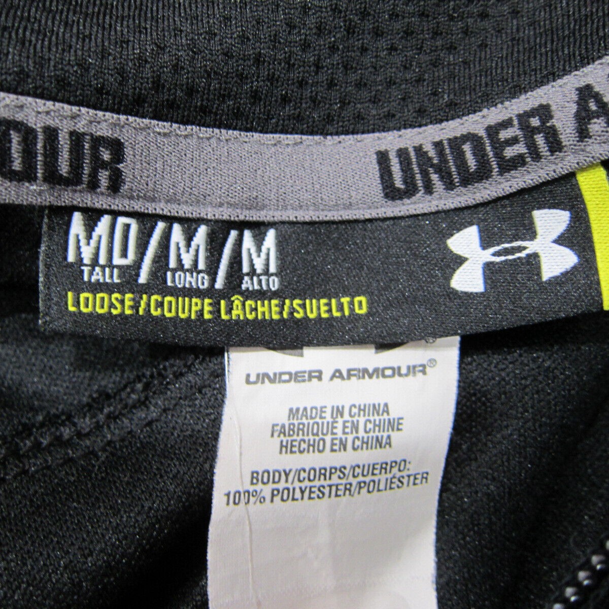 Under Armour Full Zip Black Lightweight Jacket Loose Fit Men’s Size M thumbnail 6