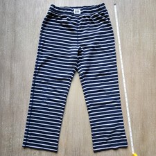 Gap Kids Pajama Lounge Fleece Pants 8 Stripe Navy