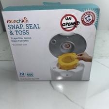 Munchkin UV Snap, Seal  Toss Diaper Pail Refill Bags, 20 Count