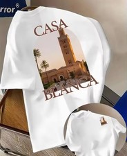 Herren T-Shirt Weiß  Rundhals Kurzarm Druckg...