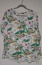 Cynthia Rowley Women's Tee The Amalfi Cost Short Sleeve 100% Cotton