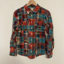 LL Bean Madras Patchwork Shirt Womens Petite ...