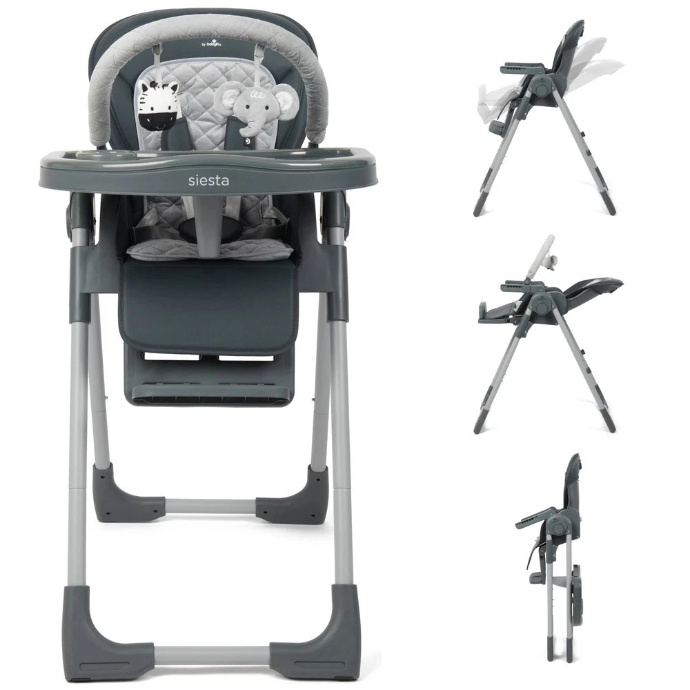 Babylo Siesta High Chair with Toy Bar [Suitable from Birth to 6 Months / 15kg]
