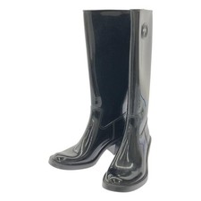 Stivali Gucci tacco ad incastro gomma nero EU36/US6 119537c