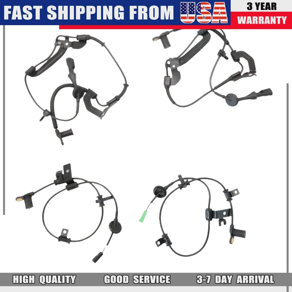 4*Se adapta a Ford Escape 2009-2012 Mercury Mariner ABS sensor de velocidad de rueda delantero y trasero Foto 3 de 4