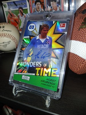    Auto 73/95 Horst Hrubesch HSV wonders of time 22 23 Topps Chrome Bundesliga