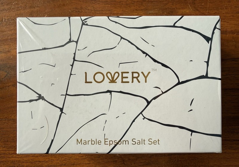 LOVERY Marble Epsom Salt Gift Set 6 Pack Aromatherapy Bath Salts NEW