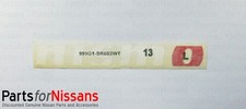 Genuine Nissan Nismo Sticker White Lettersred O 6.0 X 78 999g1-sr002wt