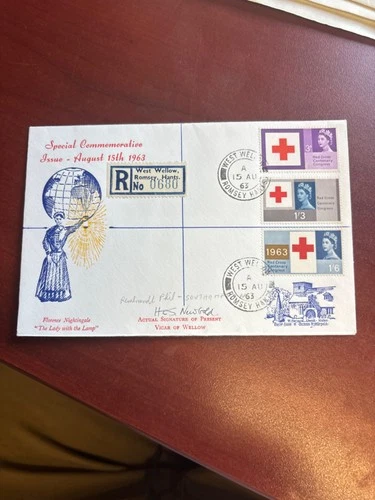 15/8/1963 UK GB FDC - Red Cross Centenary - Shields CDS Postmark