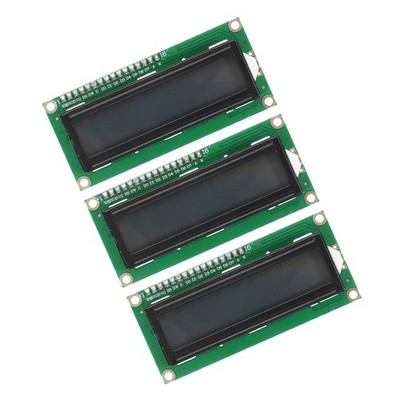 3Pcs IIC LCD 1602 Display Module 5V, Grey Display Screen Backlight 16x2 Adapter