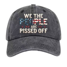 We The People USA Flag Graphic Baseball Cap Patriotic Adjustable Unisex Dad Hat