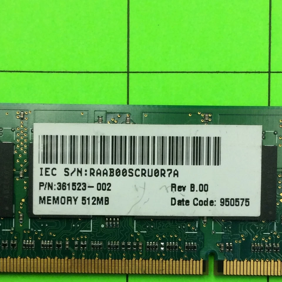 Samsung M470T6554BZ3-CCC 361523-002 512MB PC2-3200S Random Access Memory RAM - Image 2 of 3