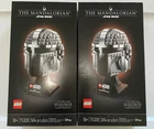 Lot of 2 Lego Star Wars The Mandalorian Helmet Sets, 75328, New In Box, Sealed