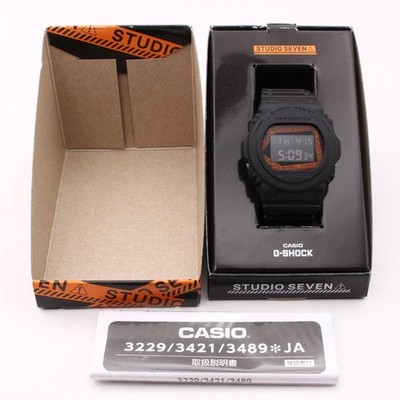 G-SHOCK x STUDIO SEVEN Digital Watch Limited Edition DW-5750E Black/Orange
