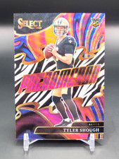 2025 Panini Select Rookie Turbocharged Tyler Shough #20 Zebra Prizm Rc SSP