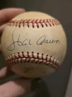 Hank Aaron Signed Baseball Ball Atlanta Braves Autograph Original