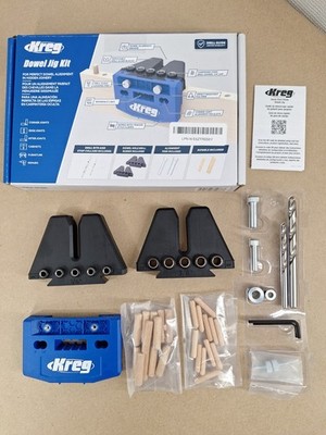 Kreg Dowel Jig Kit Woodworking Precision Joinery Open Box Complete