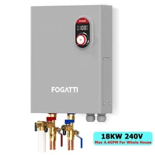 18KW Electric Tankless Water Heater Instant Hot Boiler for Whole House 240V