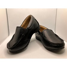 Children's PLACE Sz 4 Boys Black Loafers Slip On Toddler Shoes Church Formal