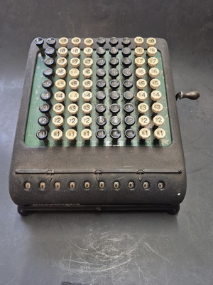 #ad #ad VTG Burroughs Cast Iron Adding Machine Works 30#x27;s SEE ALL PICTURES amp; DESCRIPTION $85.00