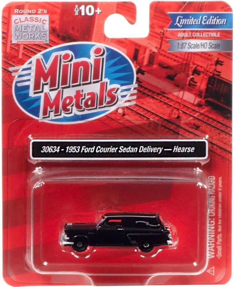 Classic Metal Works 1/87 HO Scale 1953 FORD HEARSE DieCast Funeral Station Wagon - Image 3 of 3