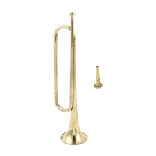 C Flat Bugle Golden Trumpet Music Instrument Bugle with Mouthpiece Trumpet for