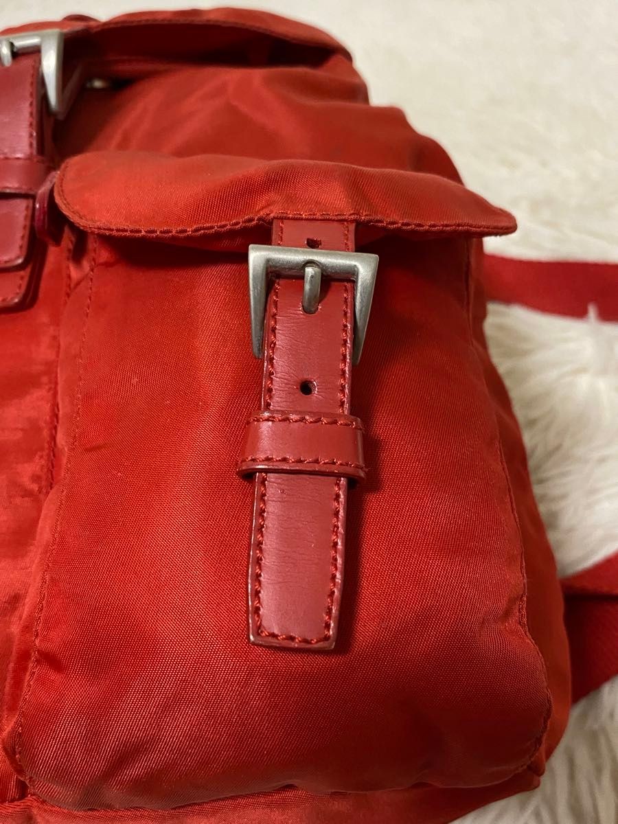 PRADA nylon backpack triangular logo Tessuto Vela… - image 13