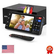 VHS to Digital Converter 5 Inch HD Screen 1080p 60fps MP4 Recorder S-Video AV