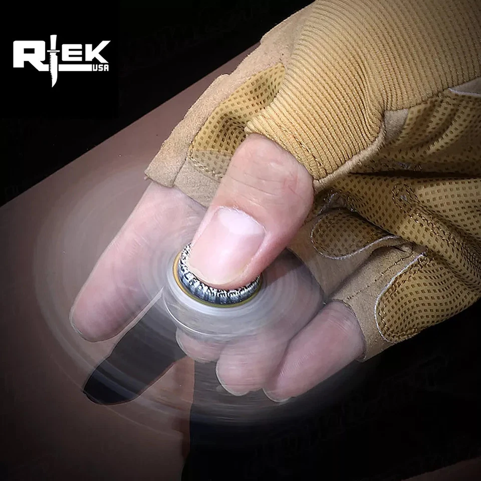 SPK 3423-BL 3" Rtek Royal Blue Folding Knife Fidget Spinner - Image 3 of 4