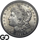 1921 Morgan Silver Dollar Coin, Frosty Choice Unc+