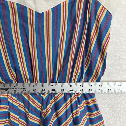 Vintage Sun Dress Women’s 10 Striped Picnic Mod 50s 60s 70s Americana, $29.95 - Photo 6