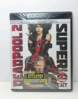 Deadpool 2 (4K Ultra HD, Blu-Ray 2018) -4- Disc Set-Super Duper Cut New Sealed 