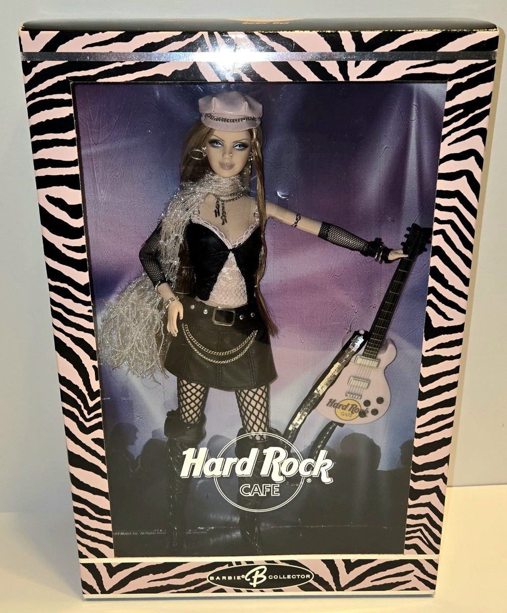 Hard Rock Cafe 2004 Barbie, 2nd in the Series, Black Stripe-Pink