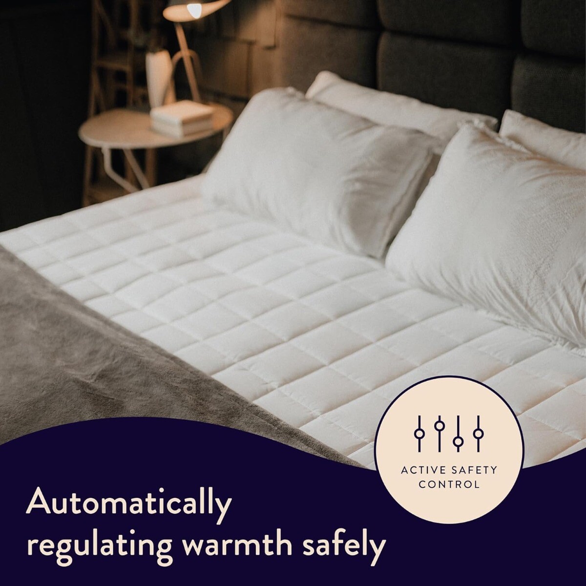 Dreamland 16889 Warming Mattress Protector Intelliheat Dual Control