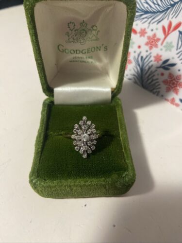 Vintage 14K Gelbgold Diamant Starburst Cluster Ring 1,5-2,5 Tcw 4,9 Gramm Stunnin - Bild 4 von 16