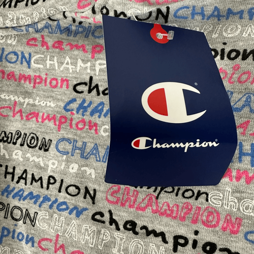 Champion Hoodie Size Large All Over Print Unisex CAG313 Oxford Heather NEW - Picture 4 of 8
