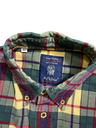 No Nonsense Men’s Flannel Plaid Shirt Size Adult Large Casual Long Sleeve Pocket - Picture 15 of 17