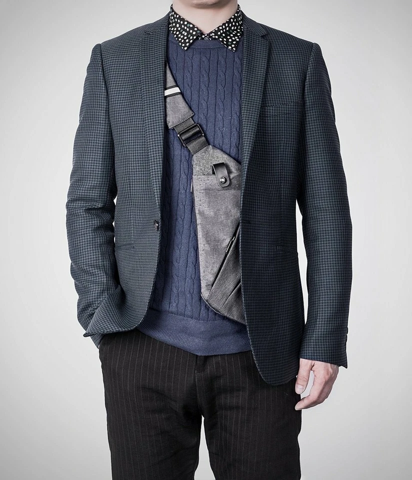 Bolsos de hombro individuales compactos para hombre. Foto 2 de 4