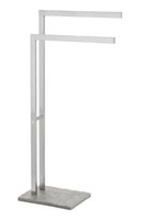 Wenko 20603100 Edelstahl HandtuchstäNder - Polyresin/Edelstahl Rostfrei, Granit