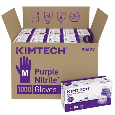 Kimtech lila Nitrilhandschuhe Gr. S, M, L voller Koffer 1000 Einweghandschuhe Boxen