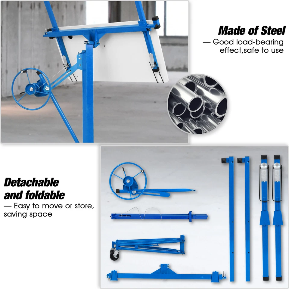 11FT Sheet Panel Lifter Plaster Drywall Panel Gyprock Plasterboard Hoist Lift - image 3 of 4