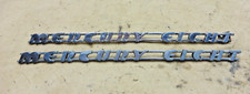 1940 Mercury Eight Hood Side Emblems Name Plates Original Pair
