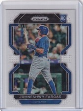 2022 PRIZMS WHITE WAVE RC JOHNESHWY FARGAS CHICAGO CUBS PRIZM ROOKIE GE-2734